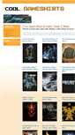 Mobile Screenshot of coolgameshirts.com