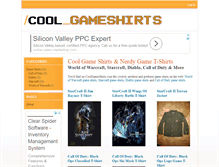 Tablet Screenshot of coolgameshirts.com